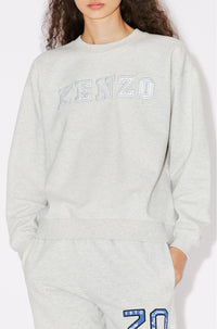 Kenzo Academy' embroidered sweatshirt - Pale Grey