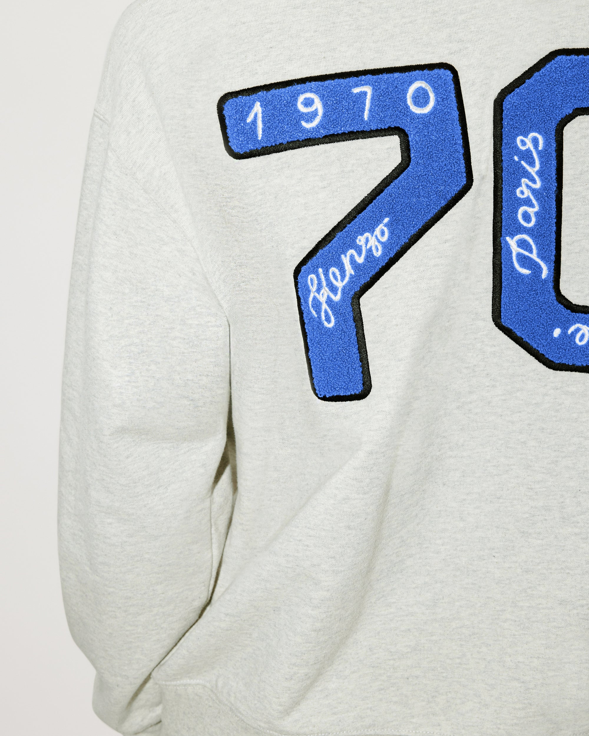 Kenzo Academy' embroidered sweatshirt - Pale Grey