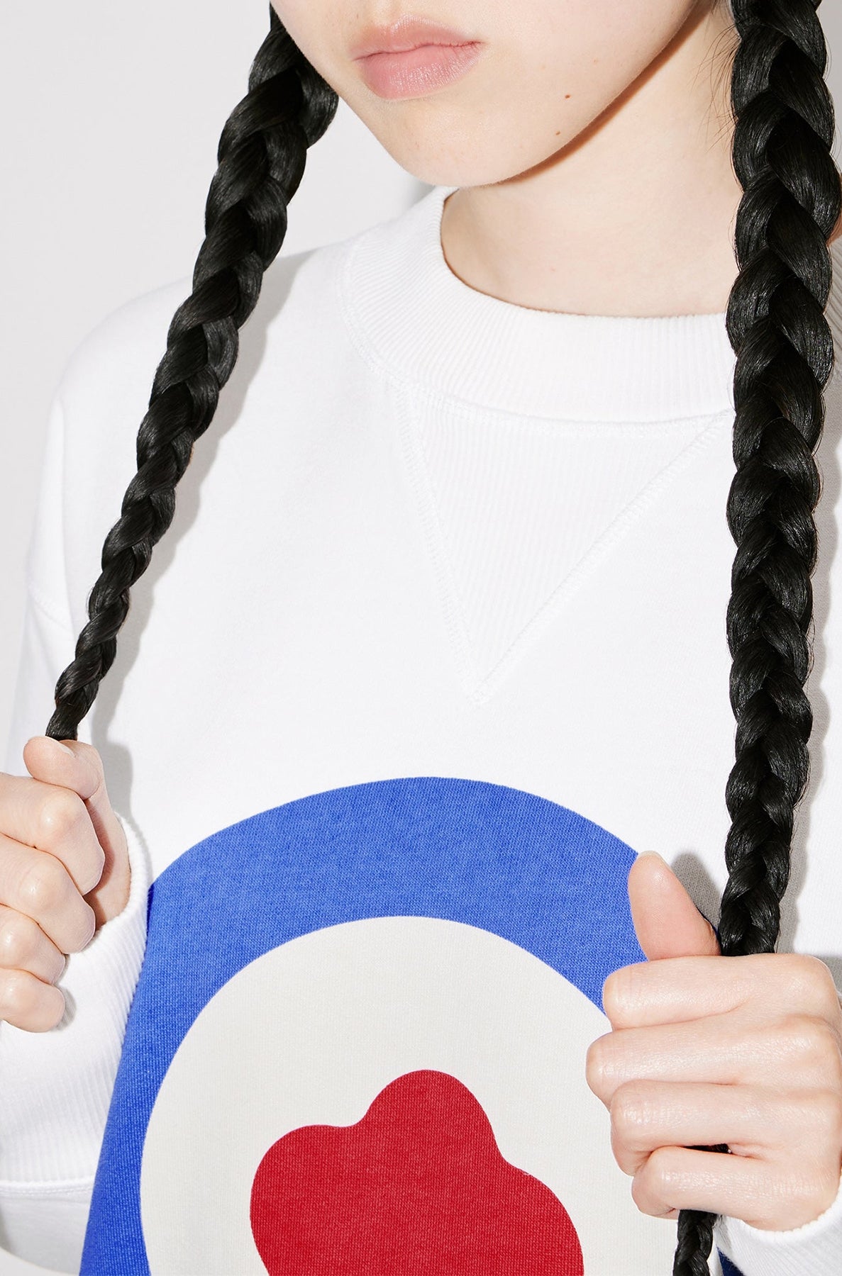 Sweatshirt oversize "Kenzo Target" - Off White