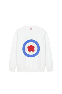 Sweatshirt oversize "Kenzo Target" - Off White