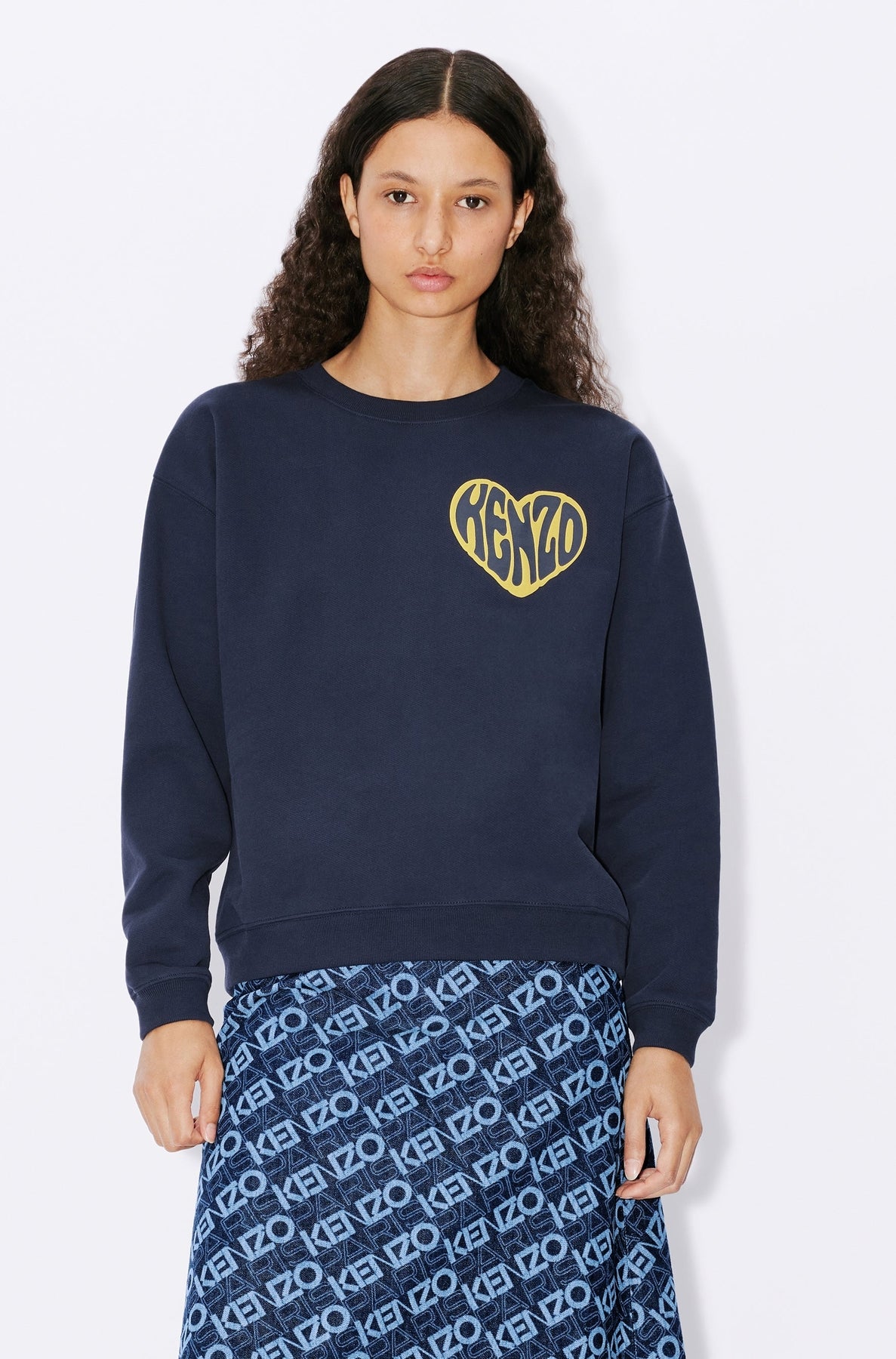 Kenzo Heart Sweatshirt - Midnight Blue