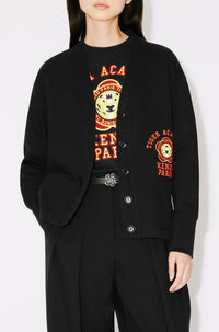 Kenzo Tiger Academy" wool cardigan - Black