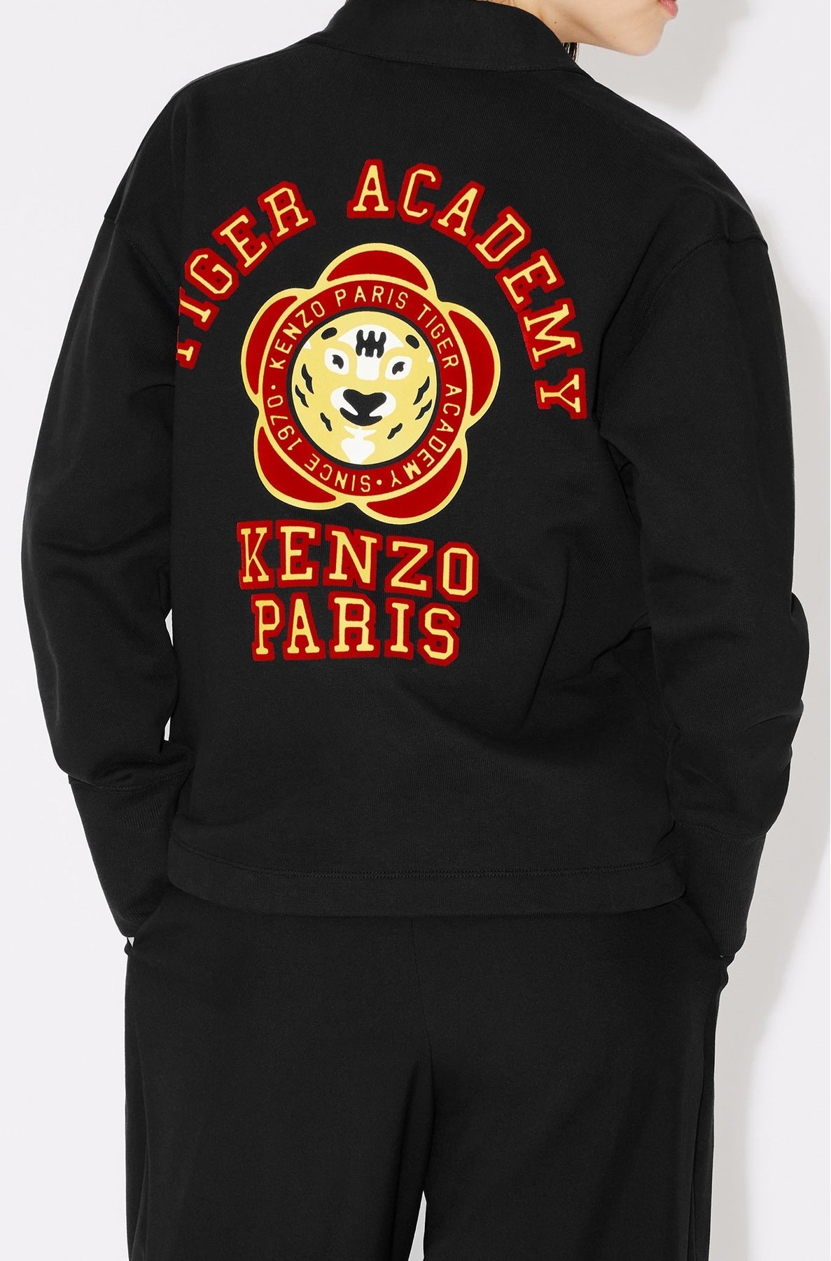 Kenzo Tiger Academy" wool cardigan - Black