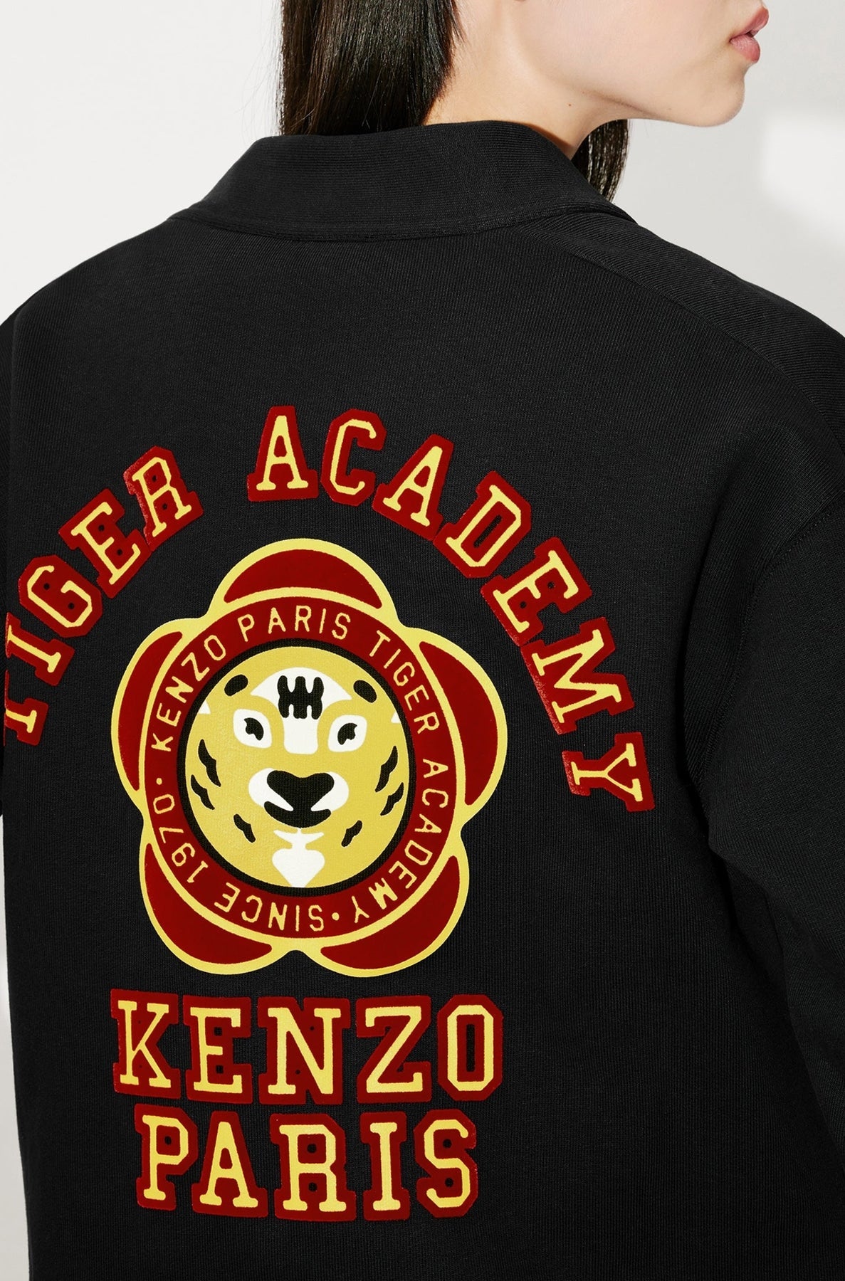 Kenzo Tiger Academy" wool cardigan - Black