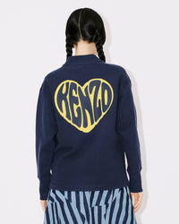 Sweatshirt cardigan "Kenzo Heart" - Midnight Blue