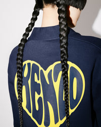 Sweatshirt cardigan "Kenzo Heart" - Midnight Blue