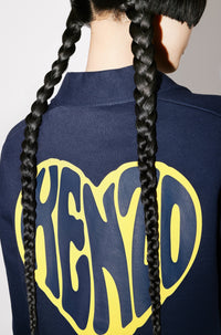 Sweatshirt cardigan Kenzo Heart - Midnight Blue