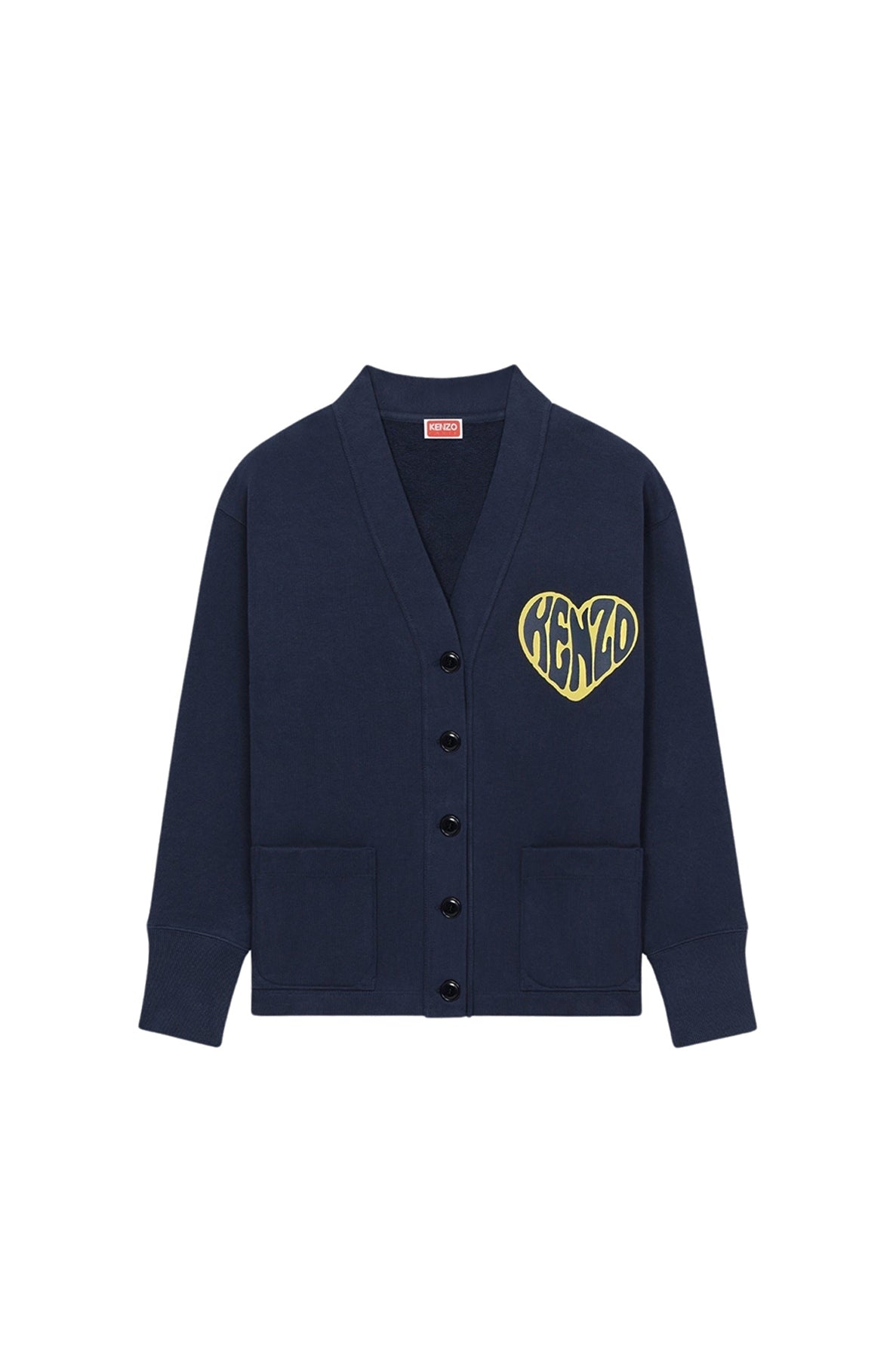 Sweatshirt cardigan "Kenzo Heart" - Midnight Blue