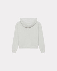 Kenzo Target' Crest hooded zip sweatshirt - Pale Grey