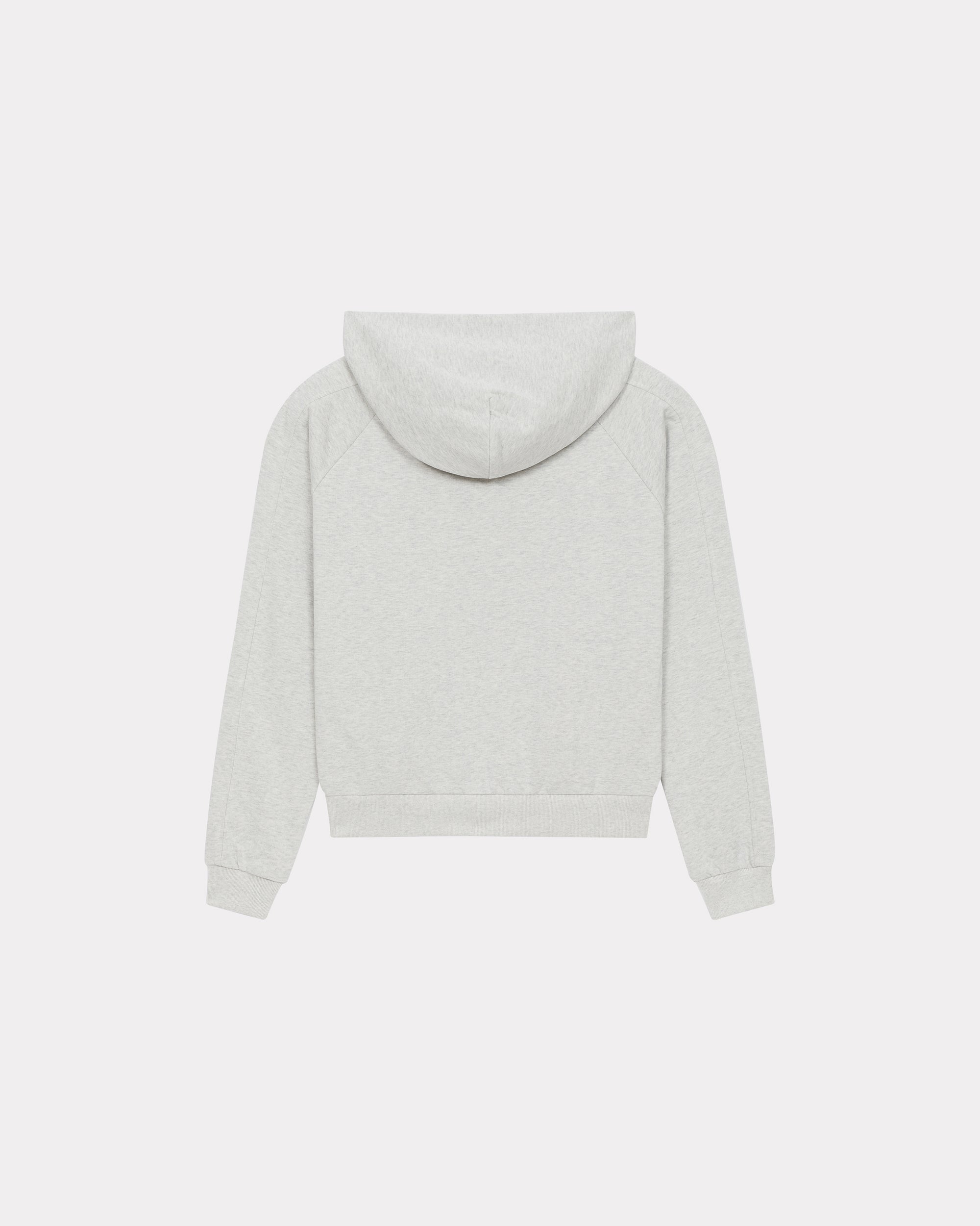 Kenzo Target' Crest hooded zip sweatshirt - Pale Grey