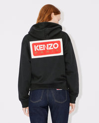 Sweatshirt zippé à capuche "Kenzo Paris" - Black