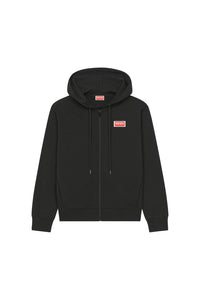 Sweatshirt zippé à capuche "Kenzo Paris" - Black