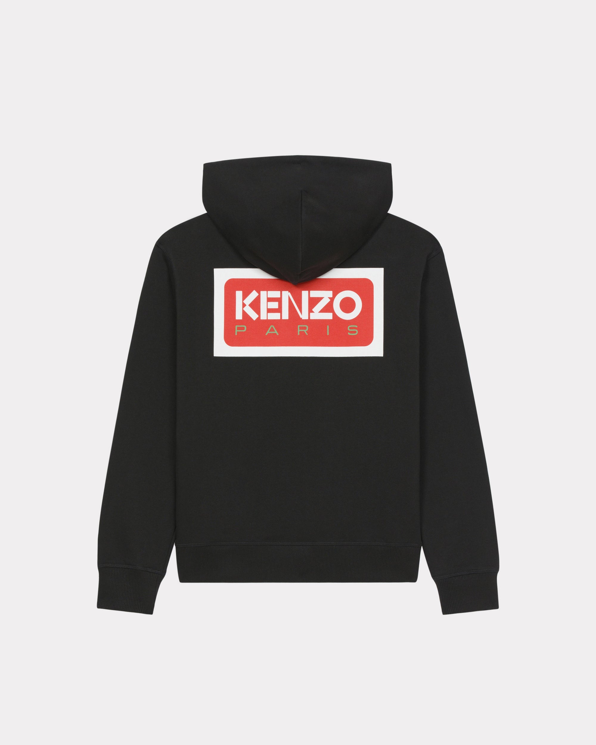 Sweatshirt zippé à capuche "Kenzo Paris" - Black