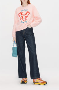 Sweatshirt Kenzo Éléphant "Varsity Jungle" - Faded Pink