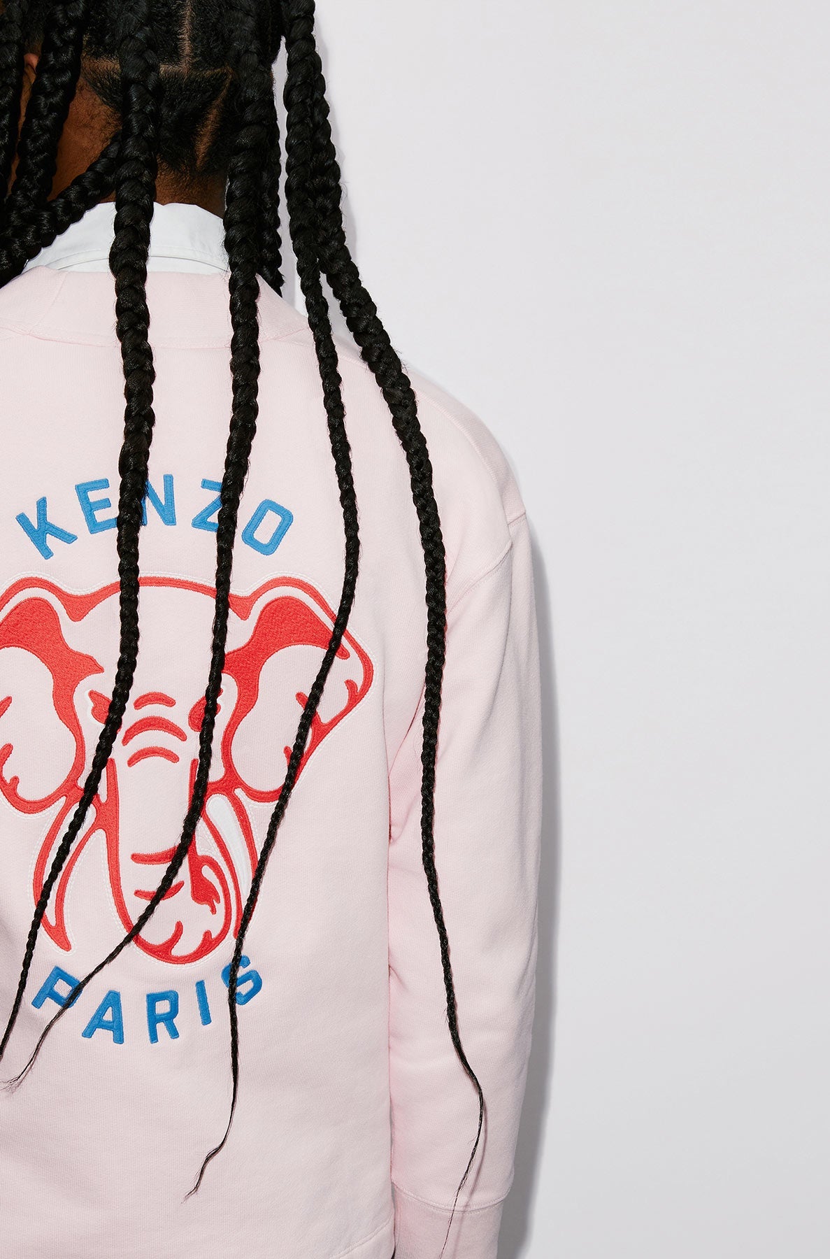 Cardigan Kenzo Éléphant "Varsity Jungle" - Faded Pink