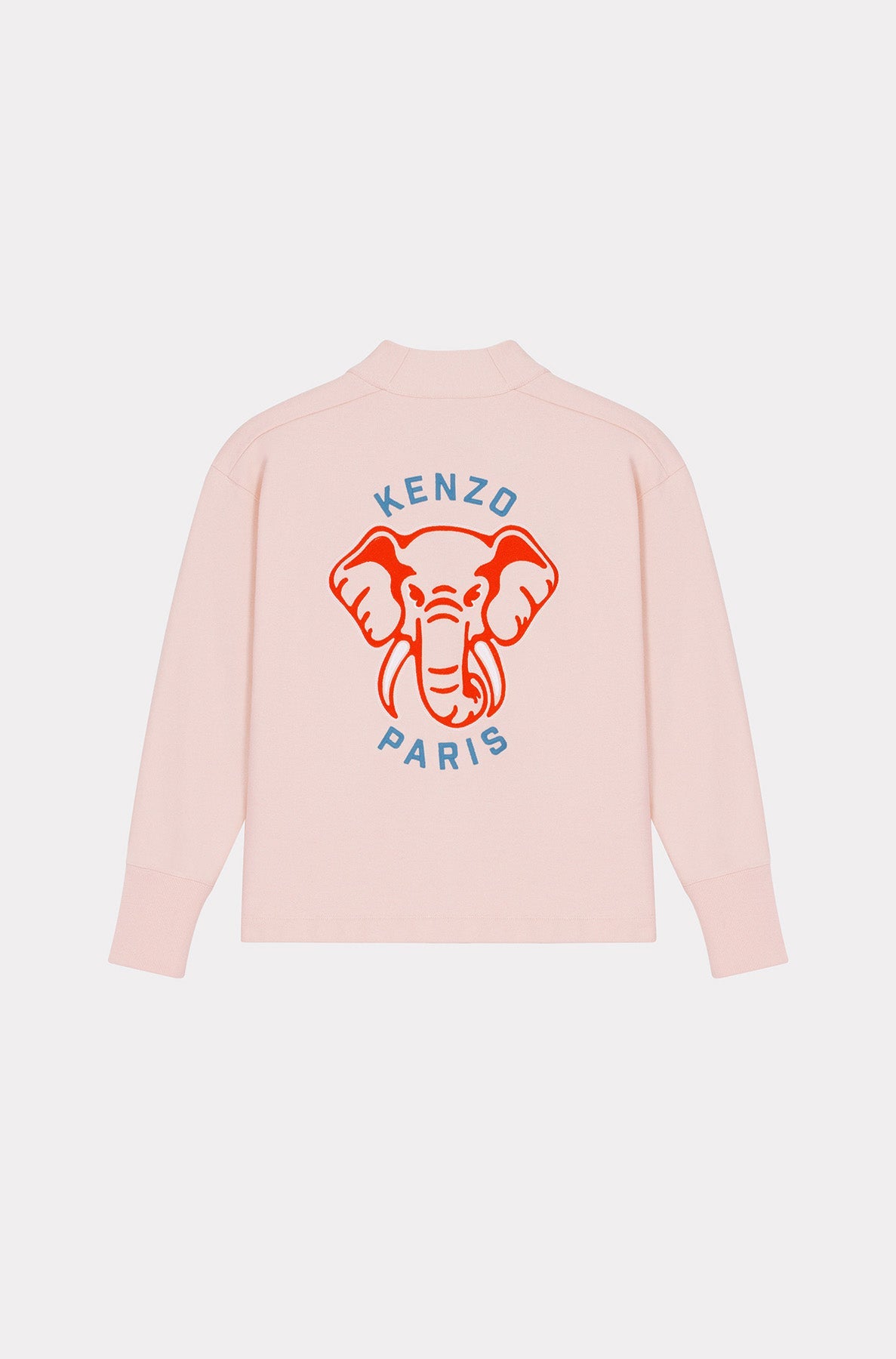 Cardigan Kenzo Éléphant "Varsity Jungle" - Faded Pink