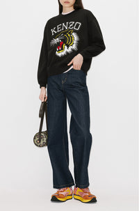 Sweatshirt Tiger "Varsity Jungle" - Black