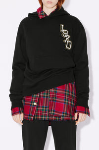 Sweatshirt à capuche brodé "Tiger Varsity" - Black