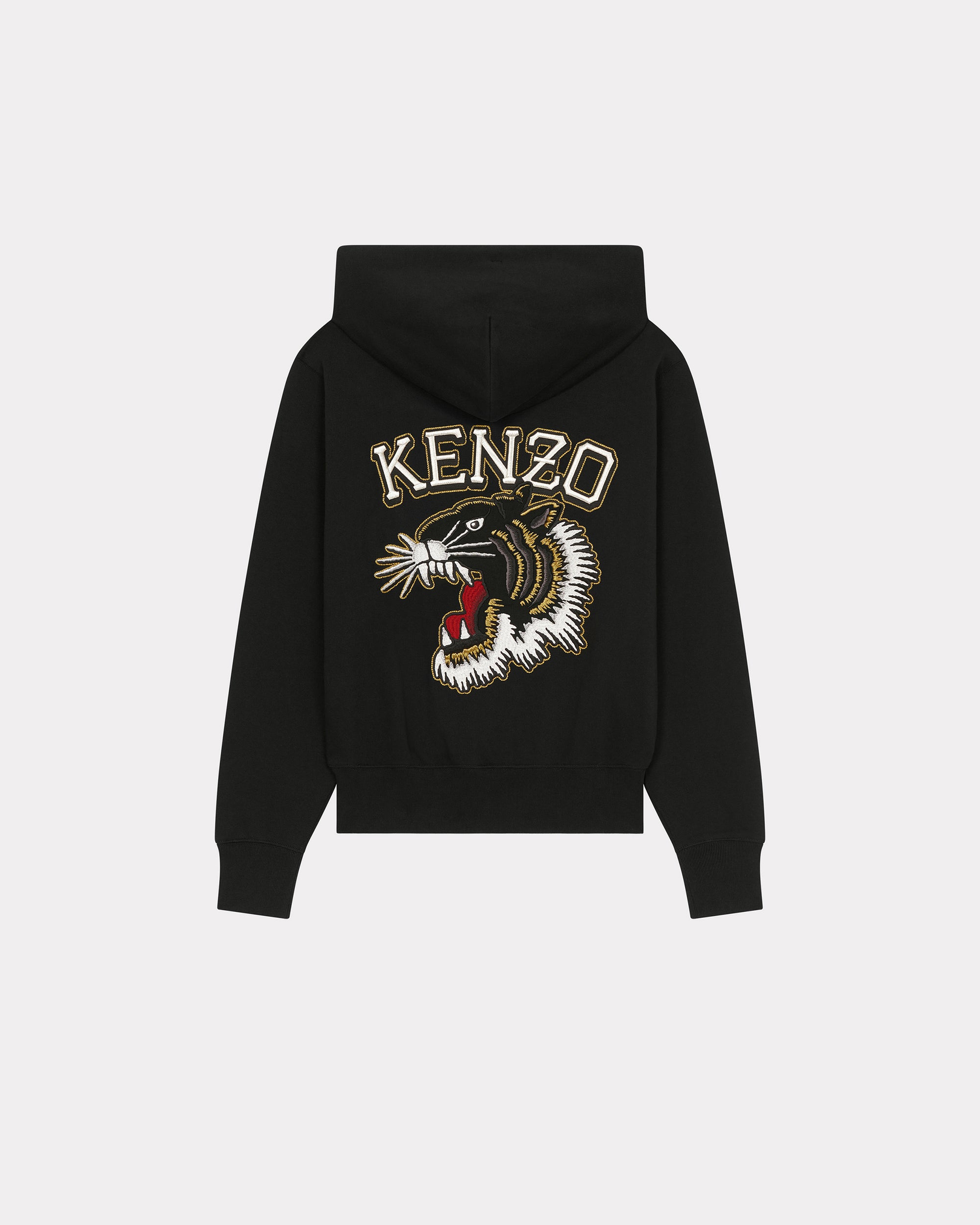 Sweatshirt à capuche brodé "Tiger Varsity" - Black