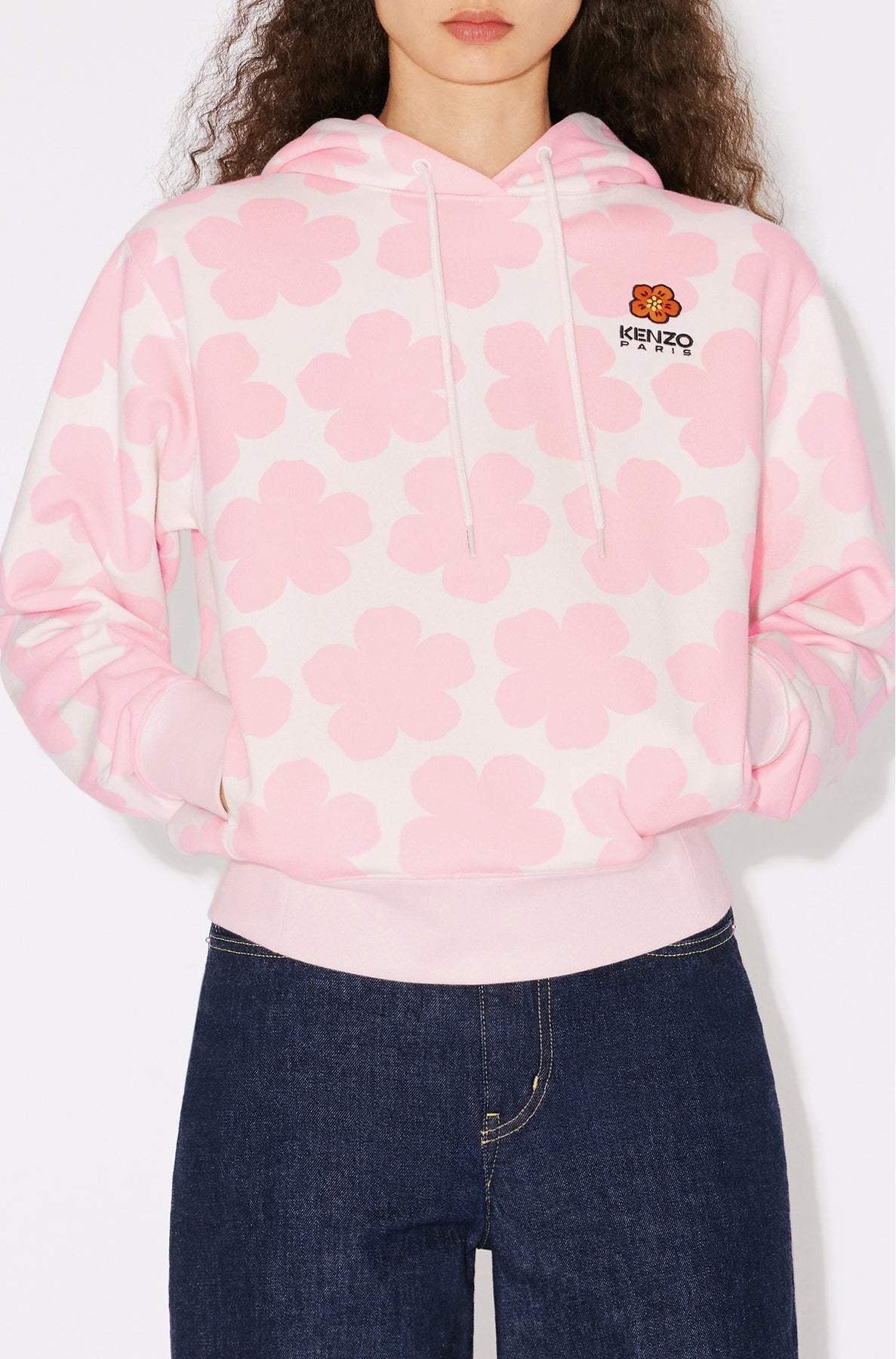 Sweatshirt à capuche "Hana Dots" - Faded Pink