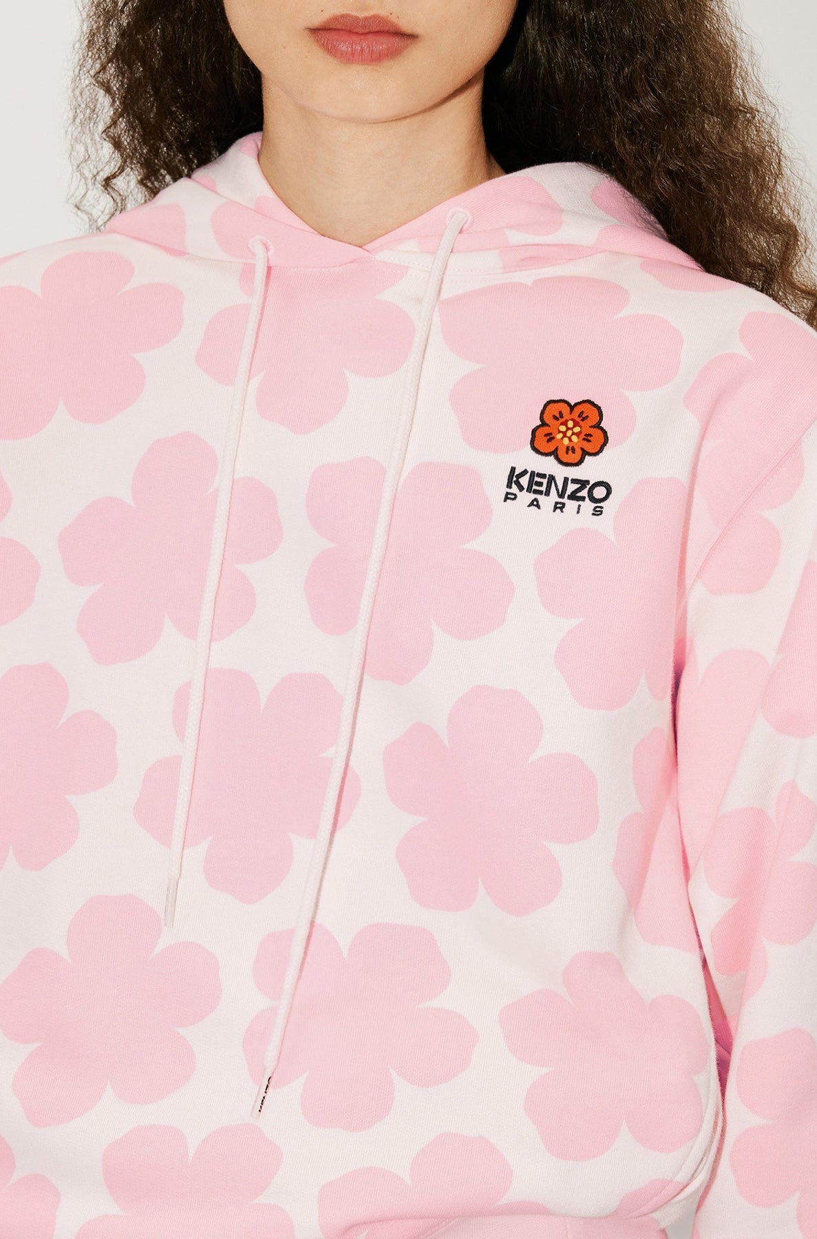 Sweatshirt à capuche "Hana Dots" - Faded Pink