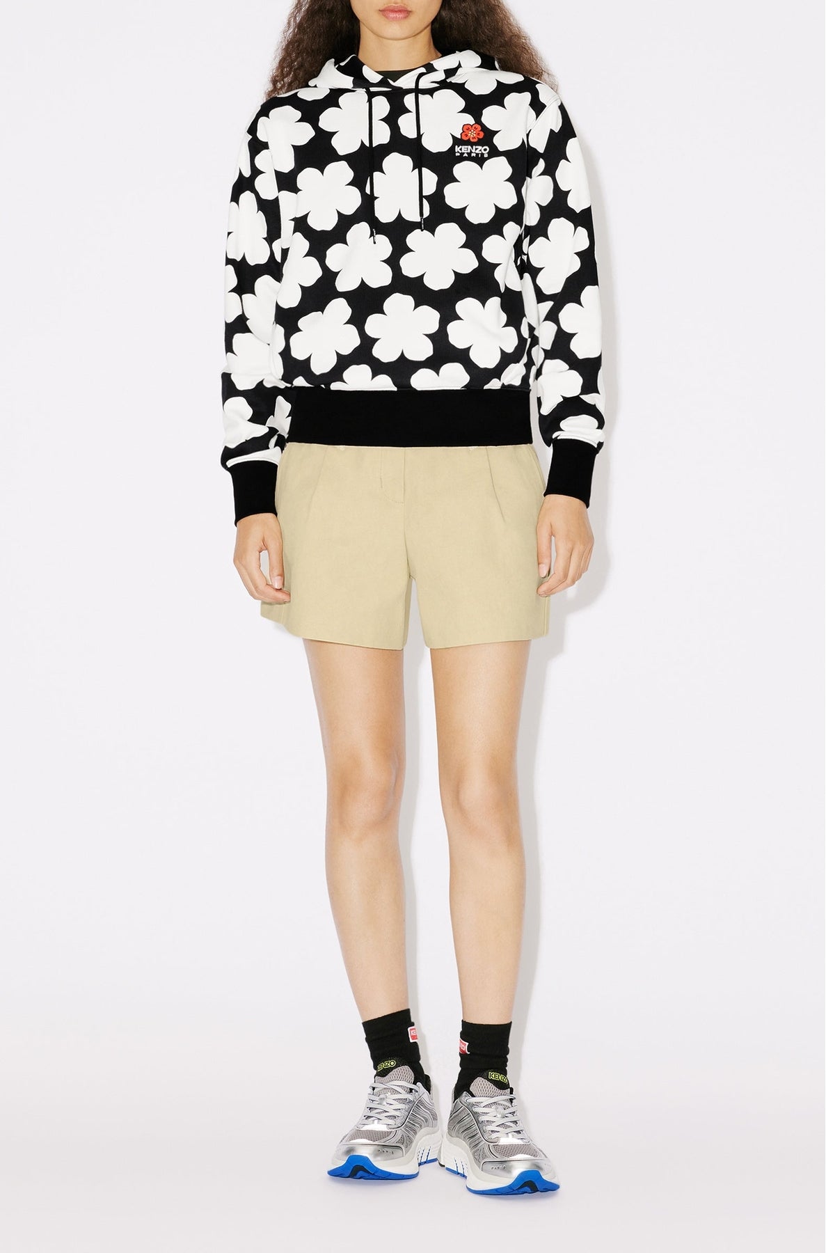 Sweatshirt à capuche "Hana Dots" - Black