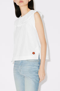 Blouse double col - White