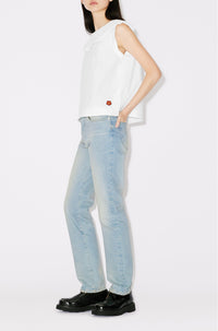 Blouse double col - White