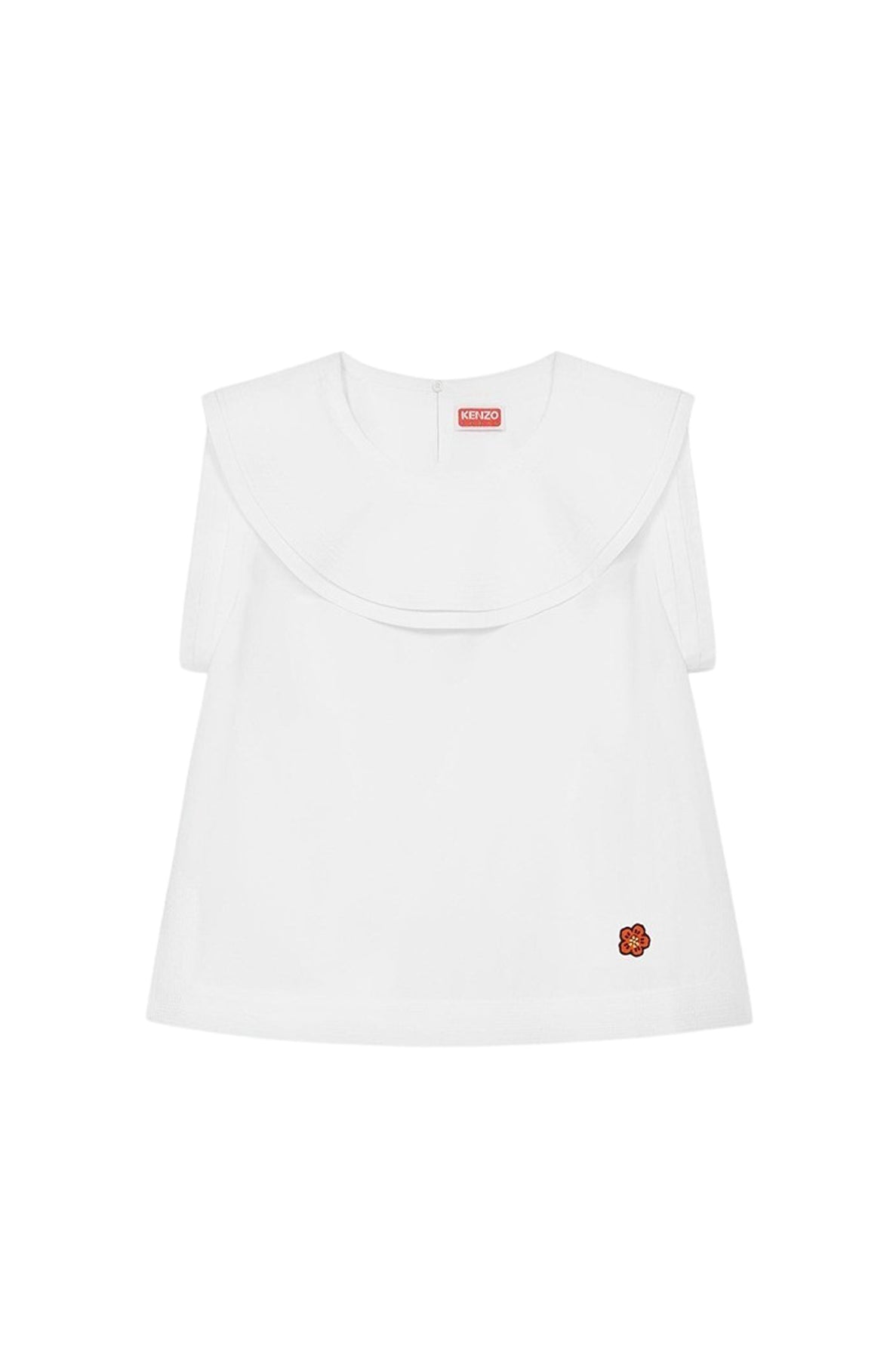 Blouse double col - White