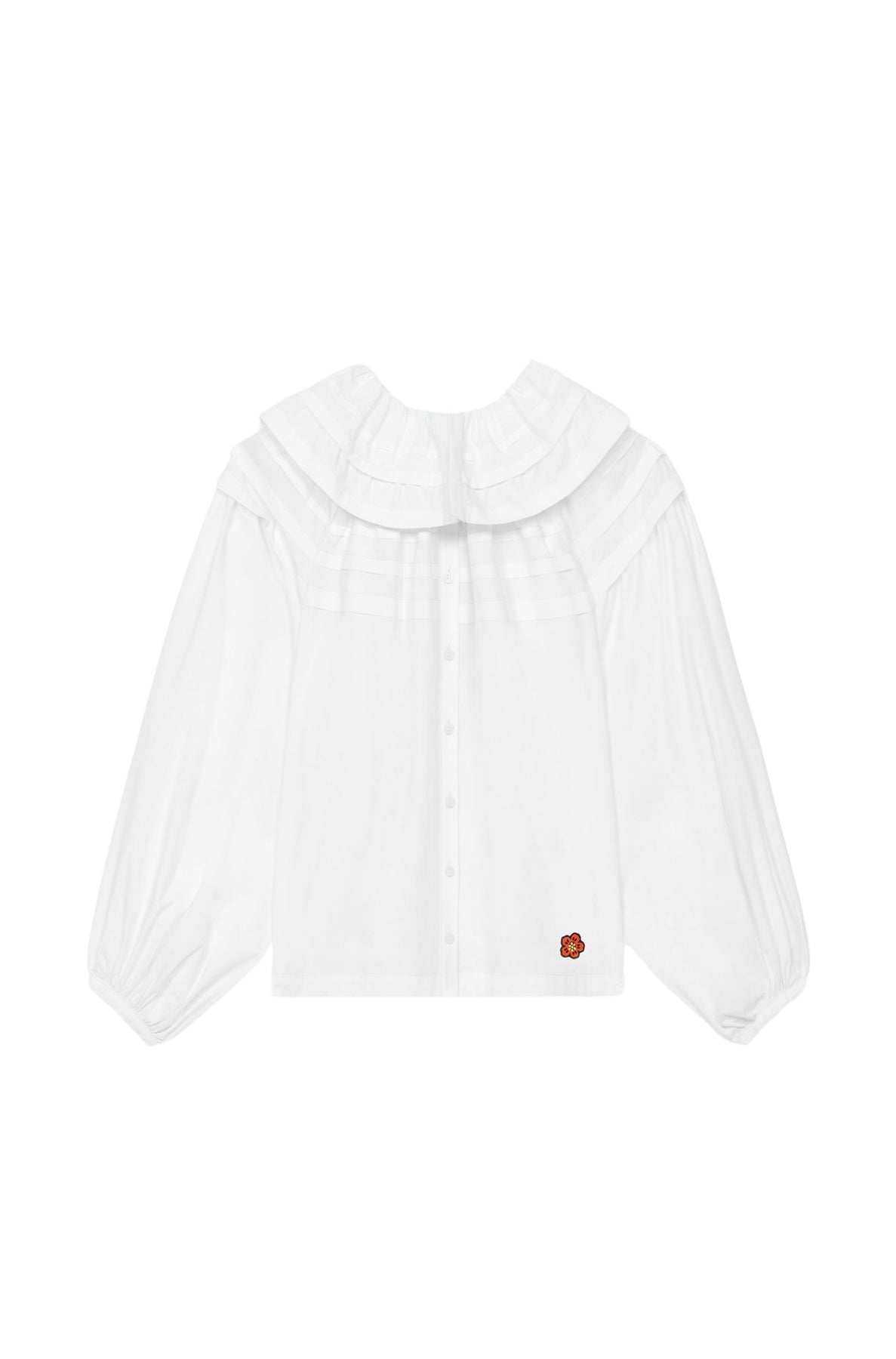 Pierrot collar blouse - White