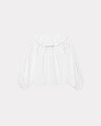 Pierrot collar blouse - White