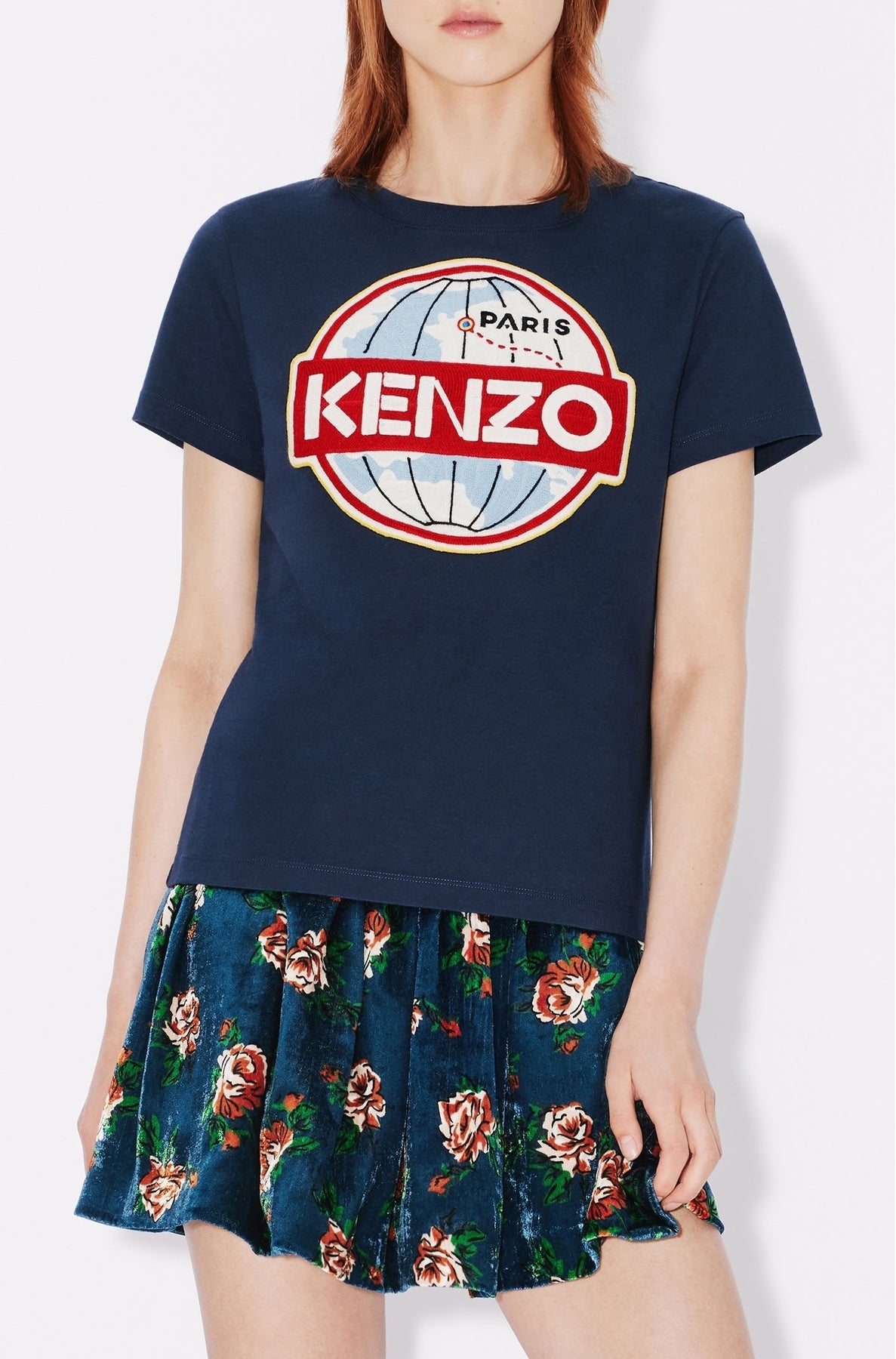 Kenzo World" T-shirt - Midnight Blue