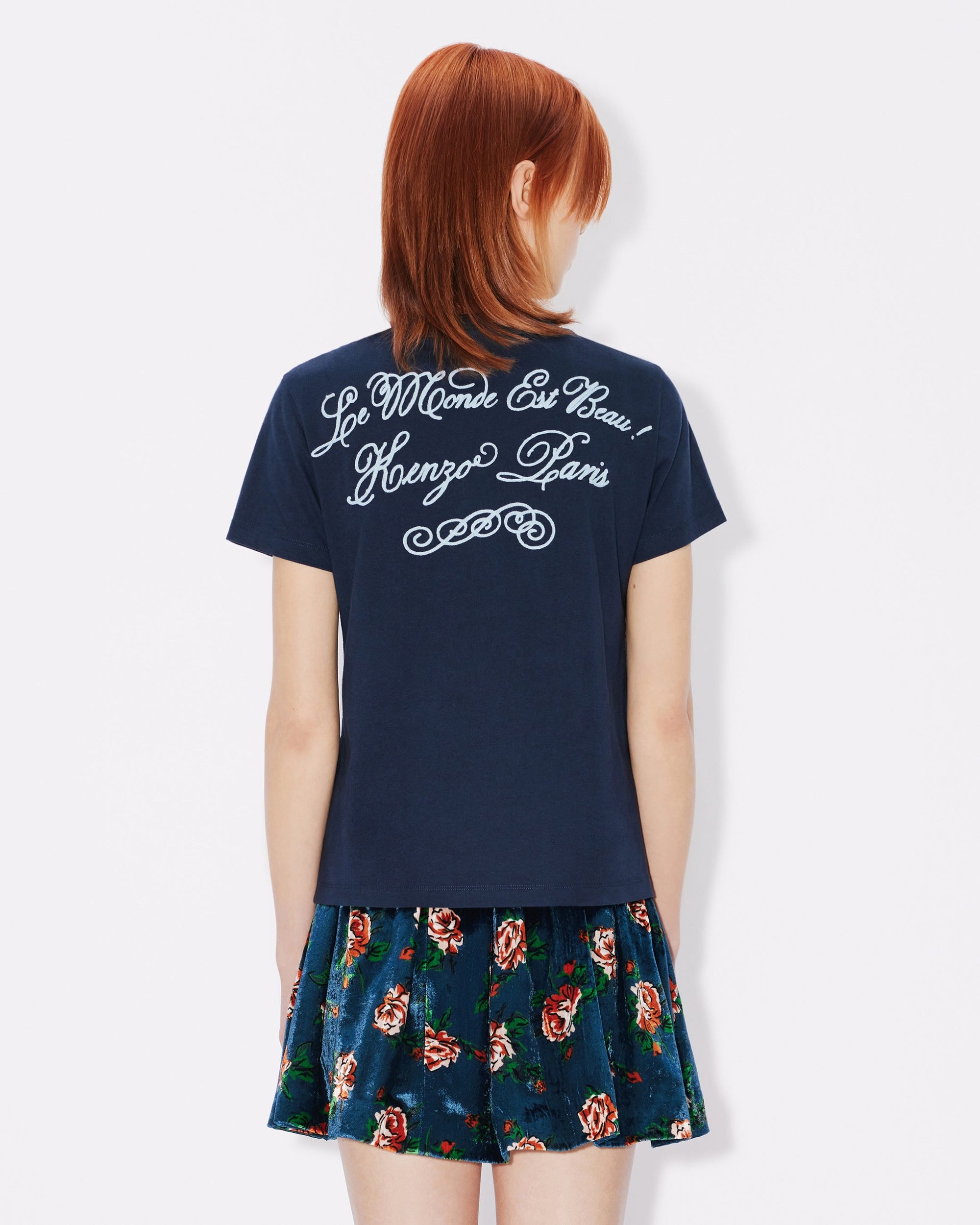 Kenzo World" T-shirt - Midnight Blue