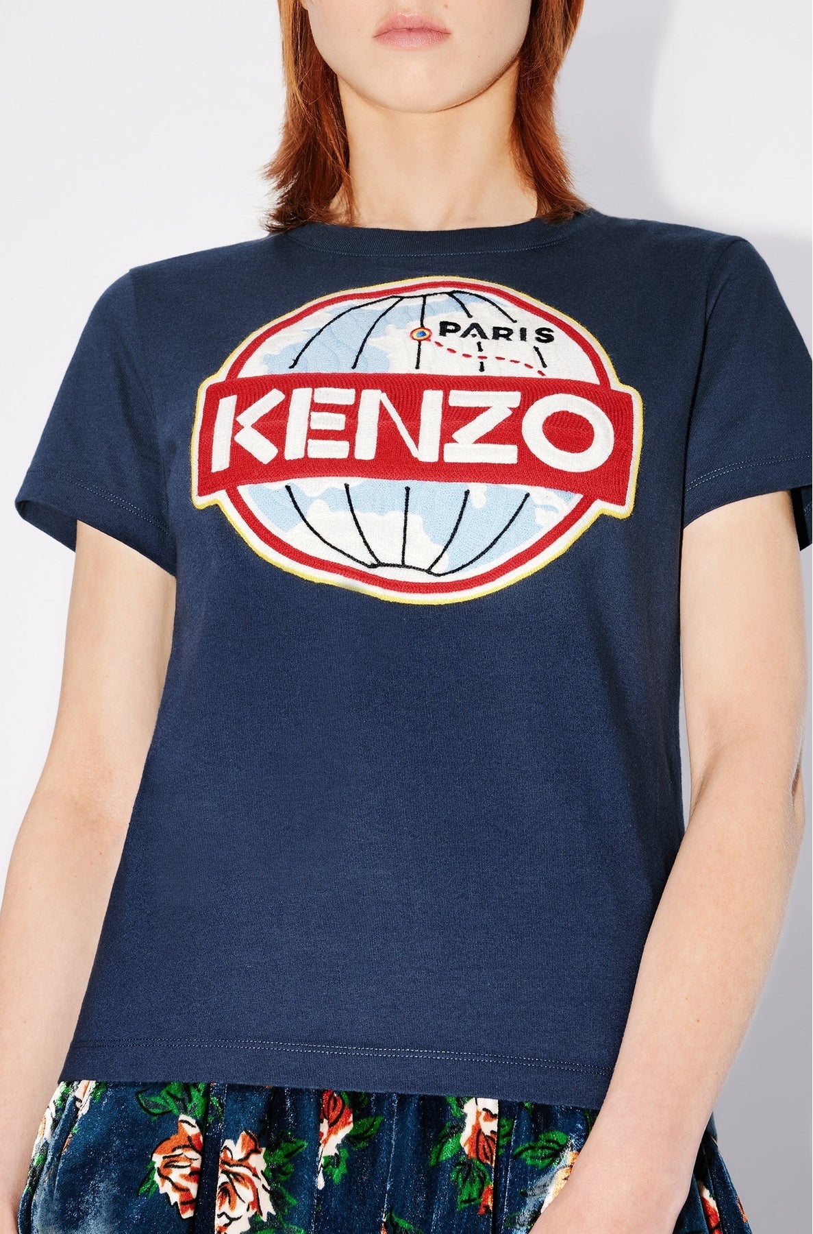 Kenzo World" T-shirt - Midnight Blue