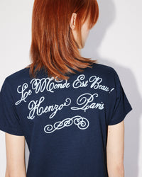 Kenzo World" T-shirt - Midnight Blue