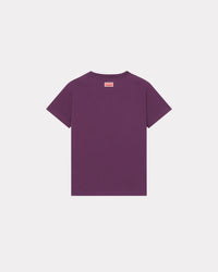 T-shirt classique brodé "Kenzo Rue Vivienne" - Aubergine
