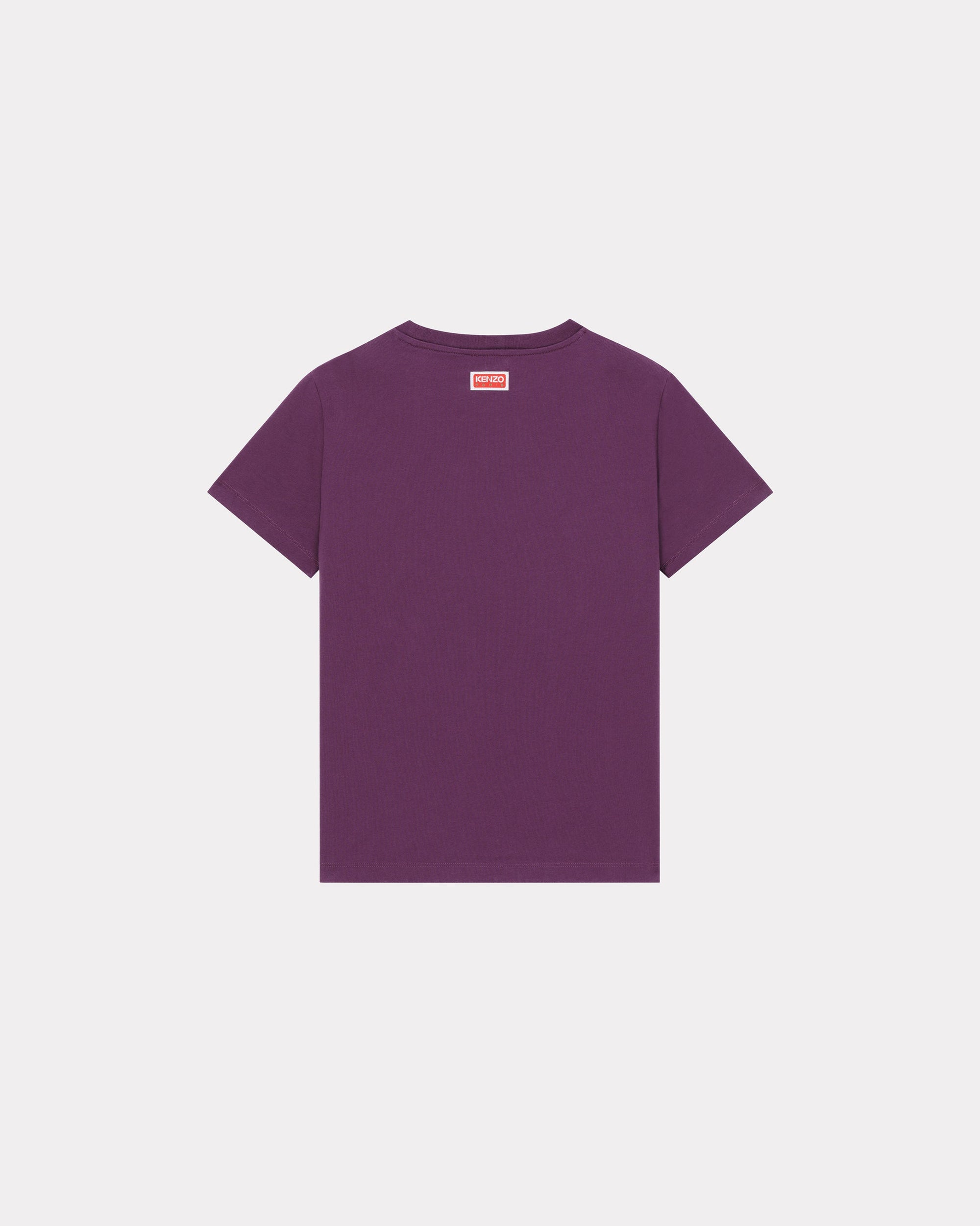 T-shirt classique brodé "Kenzo Rue Vivienne" - Aubergine