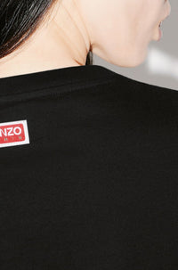 T-shirt classique brodé "Kenzo Rue Vivienne" - Black