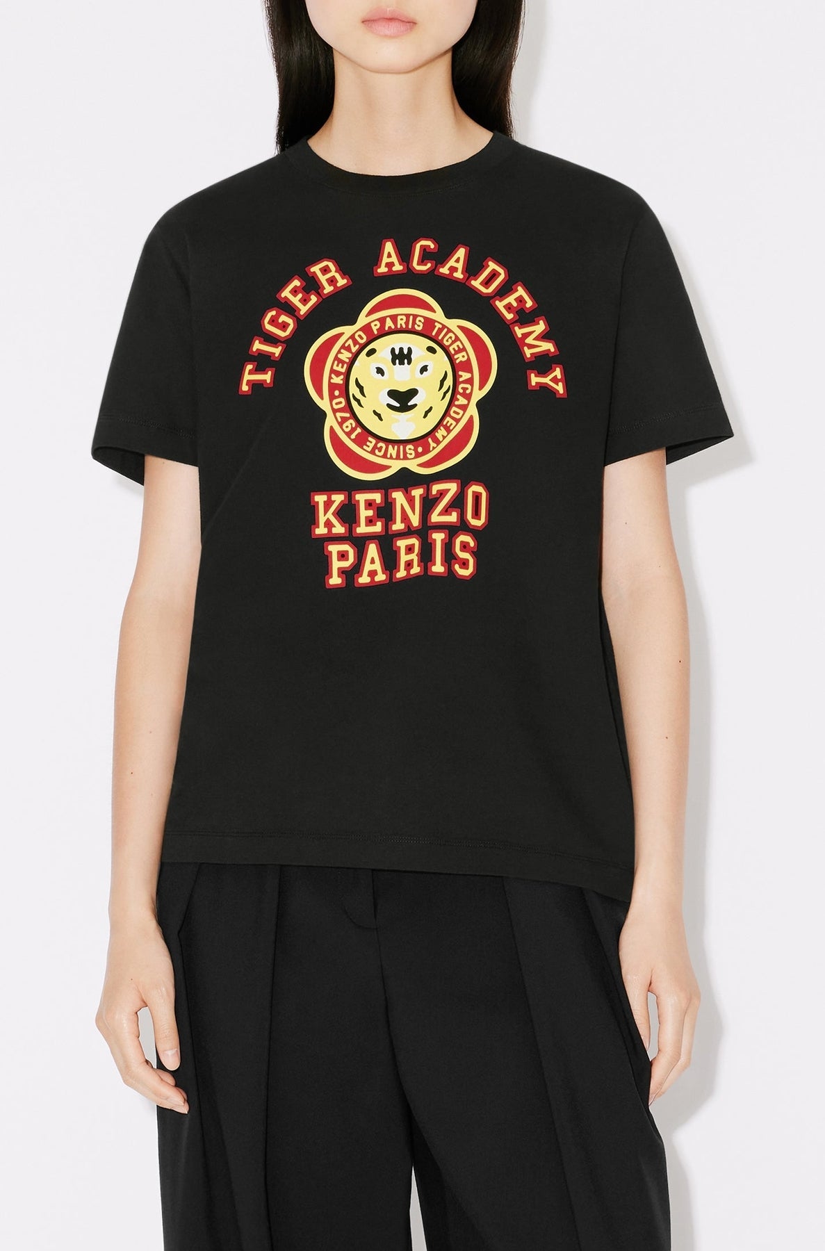 T-shirt large "Kenzo Tiger Academy" - Black