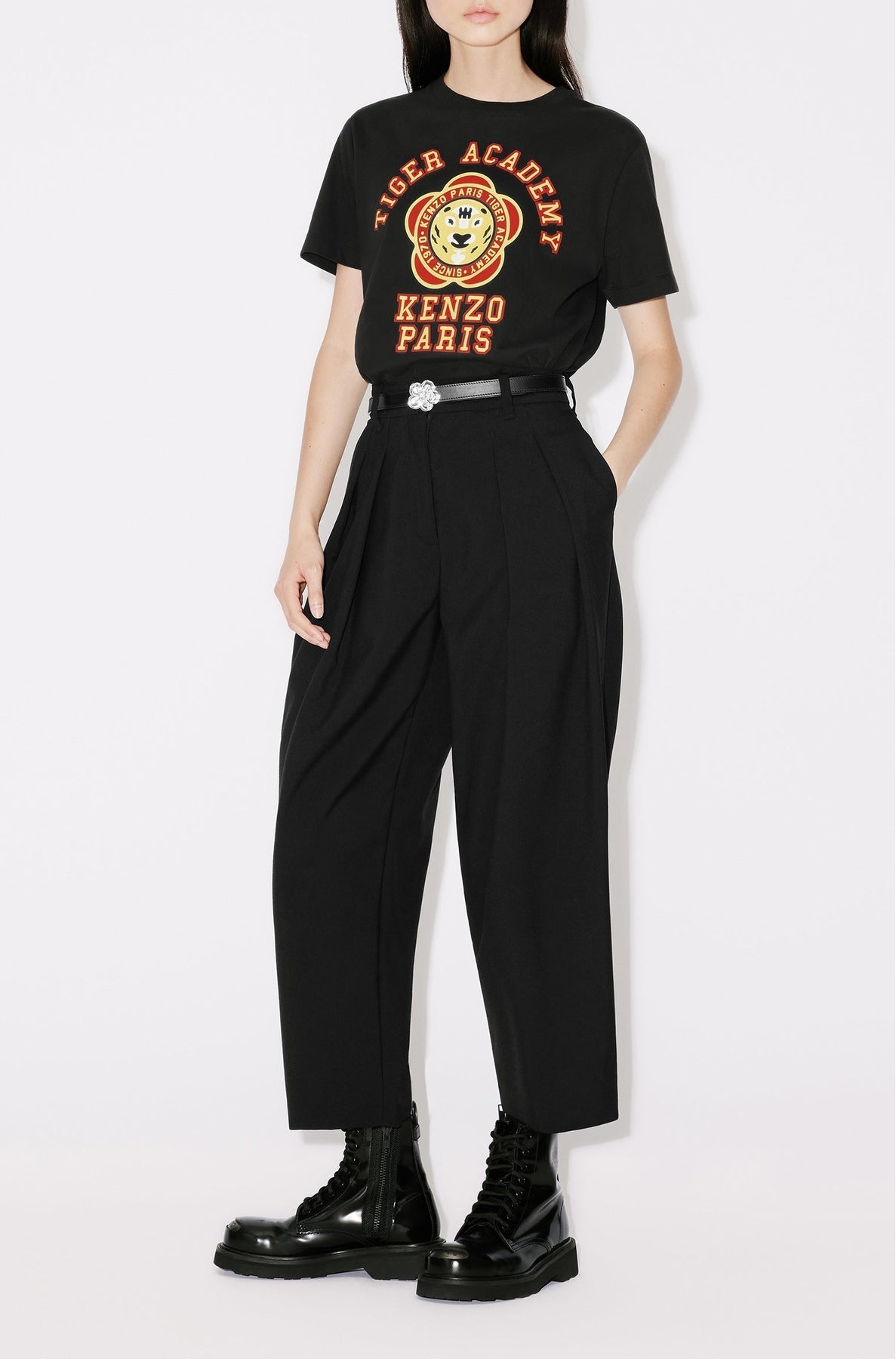 T-shirt large "Kenzo Tiger Academy" - Black