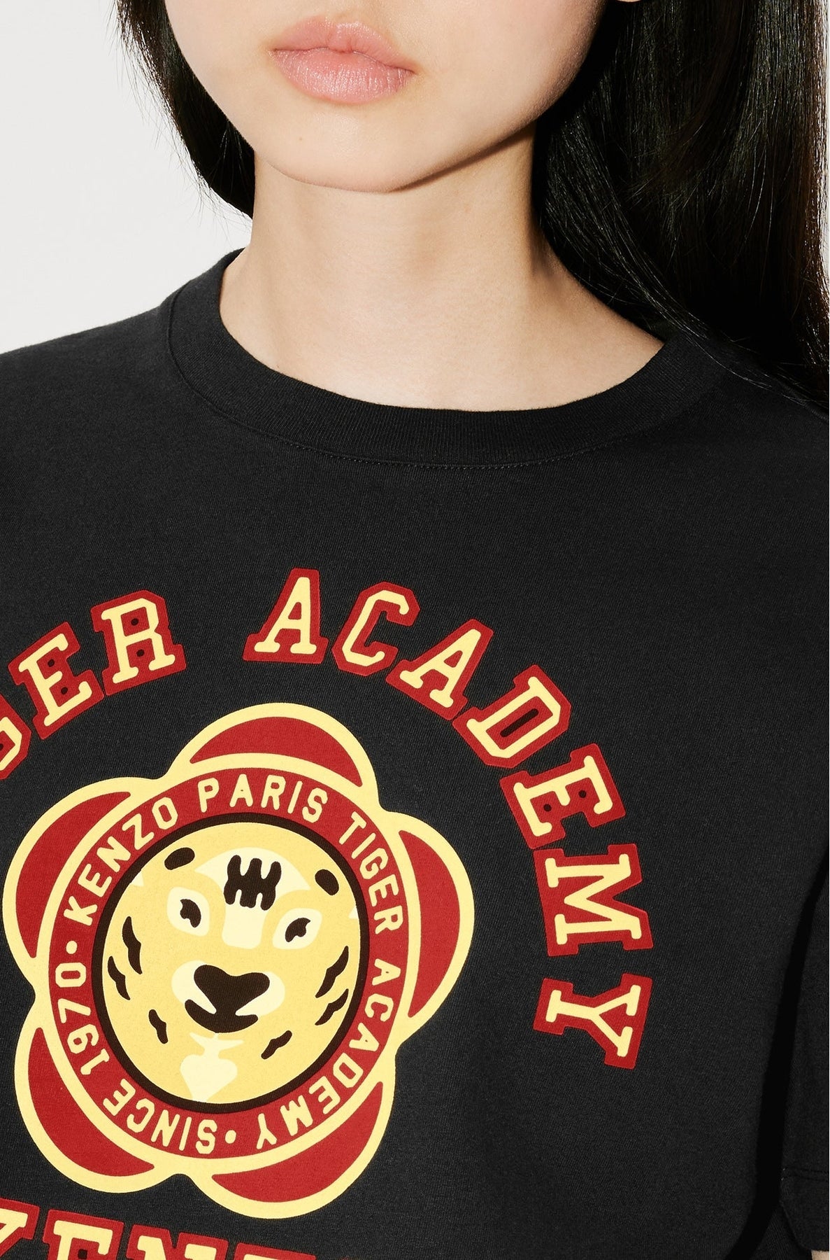 T-shirt large "Kenzo Tiger Academy" - Black