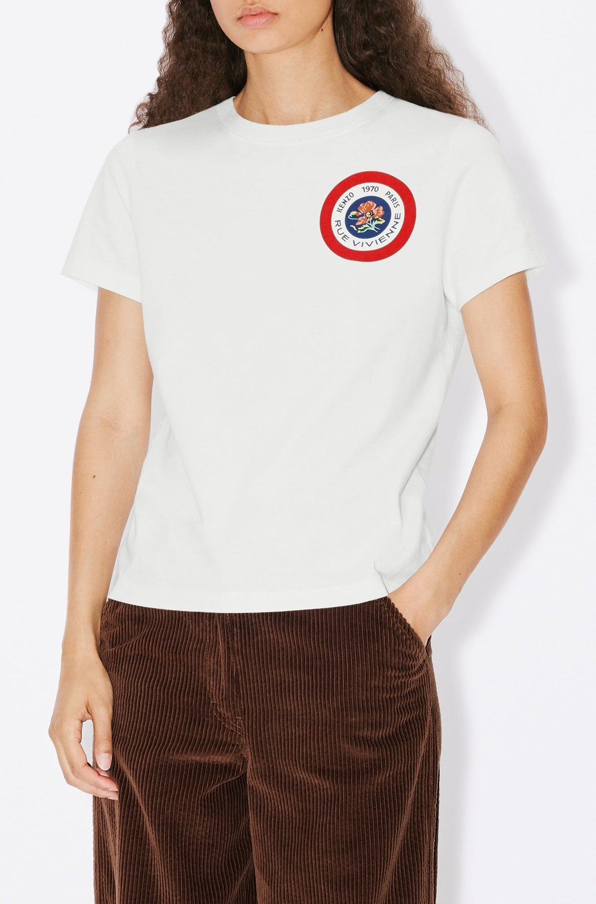 T-shirt "Kenzo Tiger Patch" - Off White
