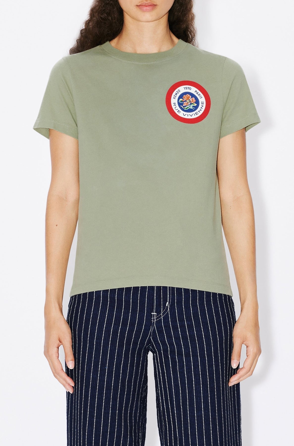 Kenzo Tiger Patch T-shirt - Sage Green