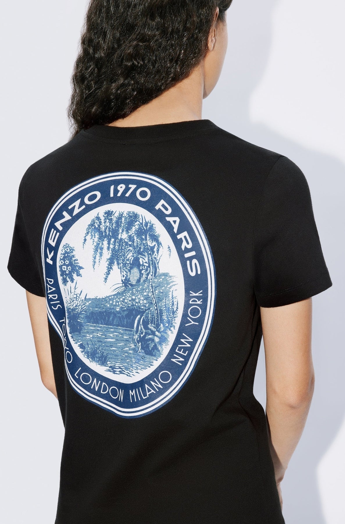 T-shirt Kenzo Tiger Patch - Black