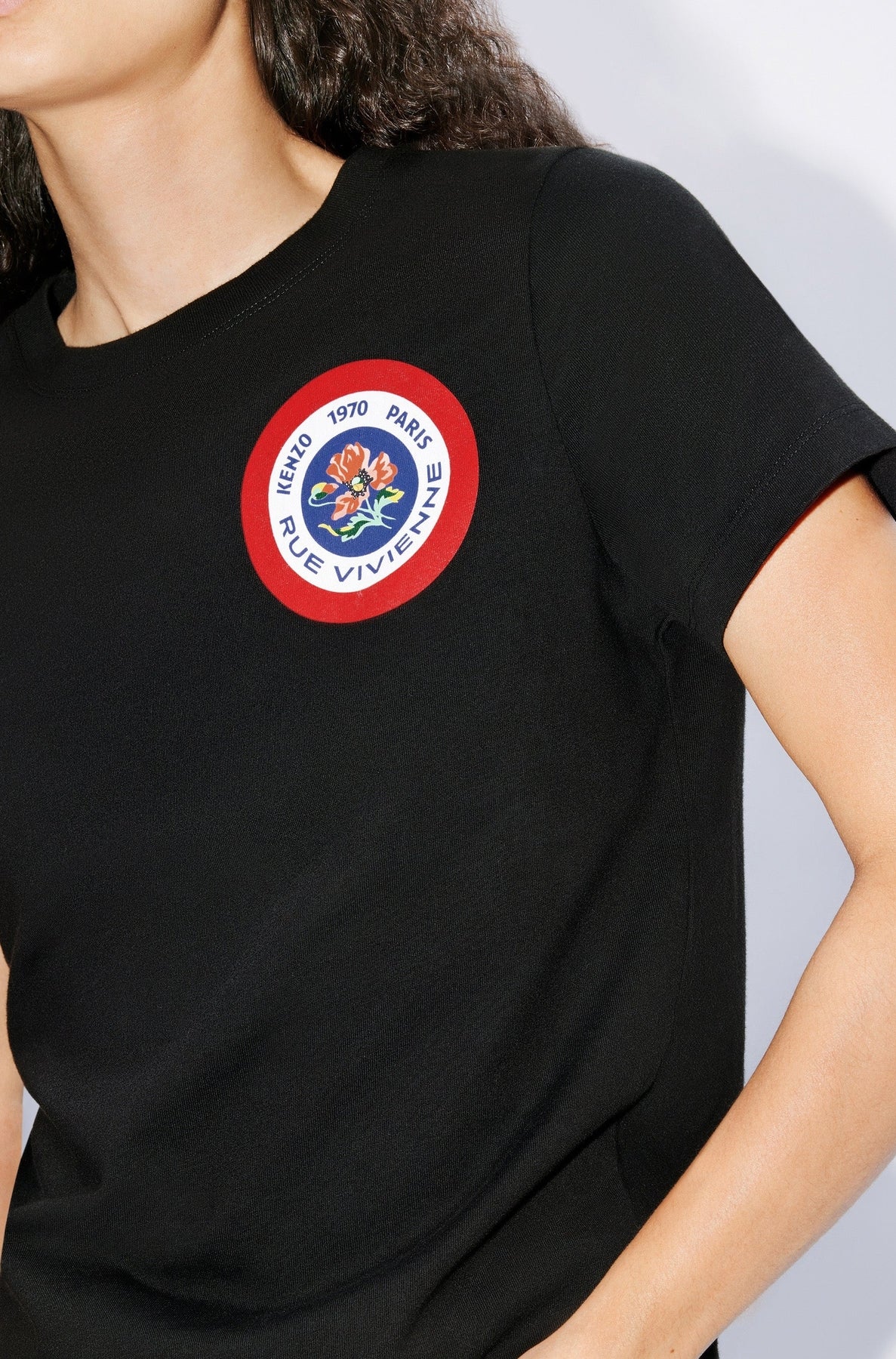 T-shirt Kenzo Tiger Patch - Black