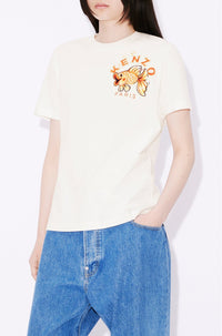 T-shirt loose brodé "Kenzo Kingyo Crest" - Off White