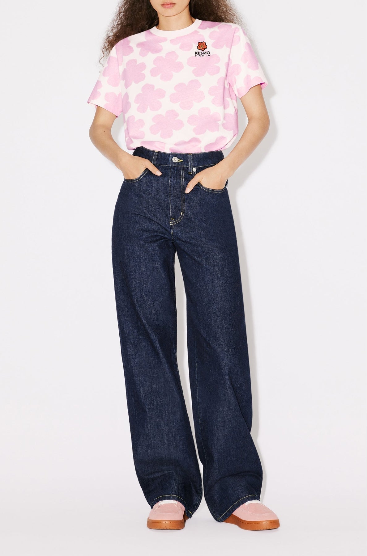 T-shirt "Hana Dots" - Faded Pink
