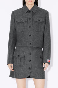 Veste England en laine - Stone Grey