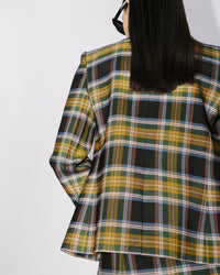 Fitted wool blend blazer - Dark Khaki