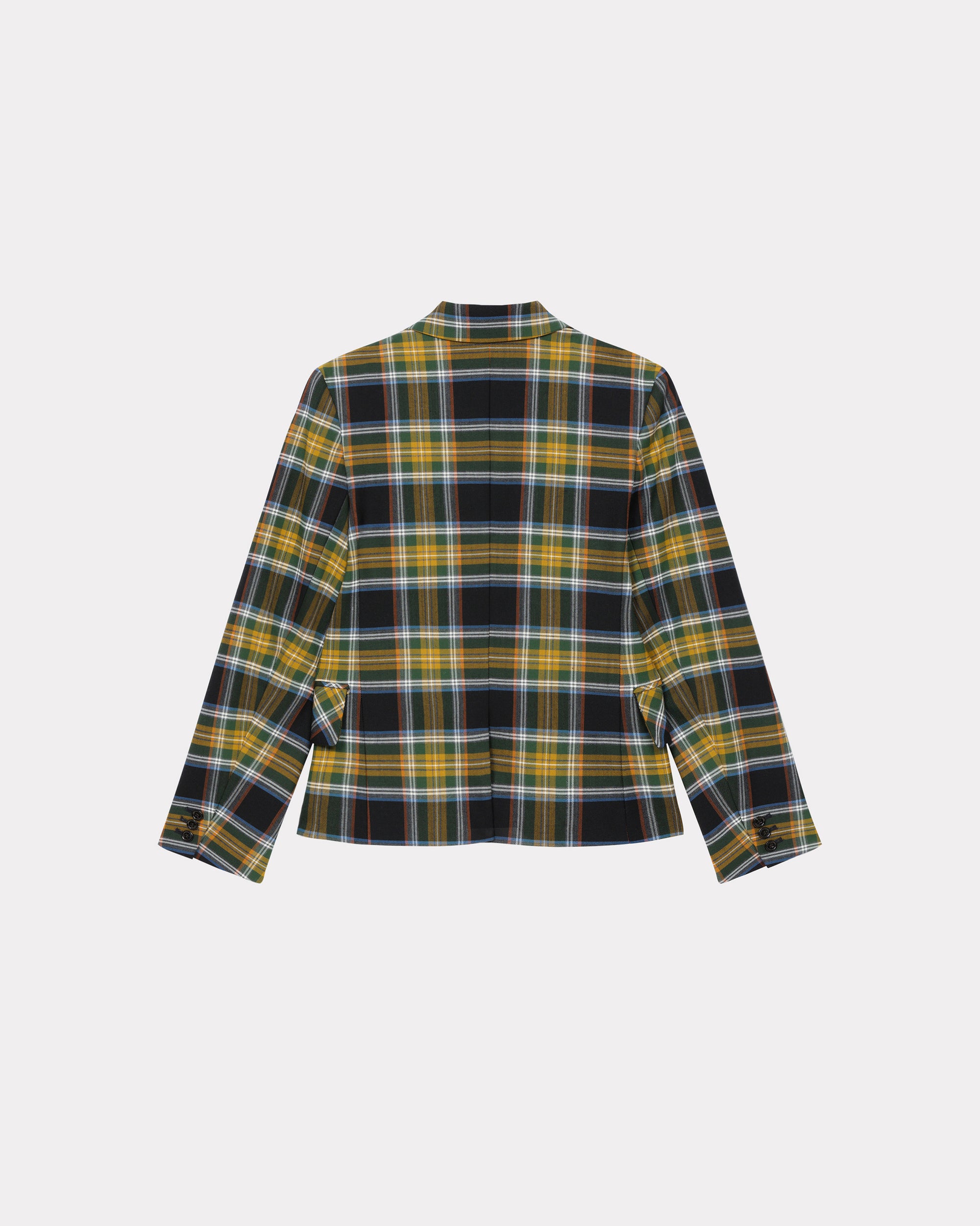 Fitted wool blend blazer - Dark Khaki